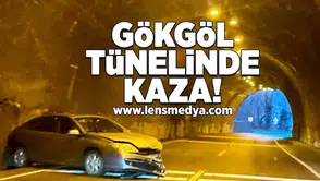 Gökgöl Tüneli'nde kaza!