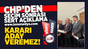 Kararı aday veremez!