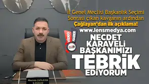 Çağlayan Karaveli'yi tebrik etti!