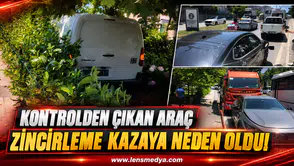 Uzun Mehmet cami önünde zincirleme kaza!