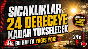 Sıcaklıklar 24 dereceye kadar yükselecek!