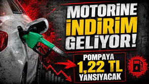 MOTORİNE İNDİRİM GELİYOR! POMPAYA 1,22 TL YANSIYACAK