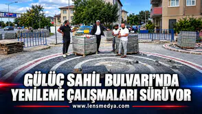 Gülüç Sahil Bulvarı’nda Begonit Taş Döşemesine Başlandı