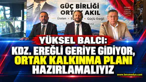Yüksel Balcı: Kdz. Ereğli geriye gidiyor, ortak kalkınma planı hazırlamalıyız