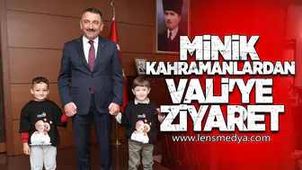 Minik Kahramanlardan Vali'ye Ziyaret
