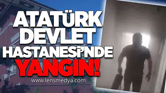 Atatürk Devlet Hastanesi'nde yangın