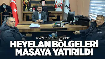 Heyelan Bölgeleri Masaya Yatırıldı