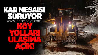 Kar Mesaisi Sürüyor: Köy Yolları Ulaşıma Açık