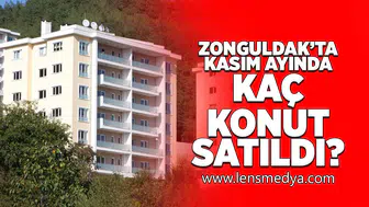 Zonguldak'ta kasım ayında kaç konut satıldı?