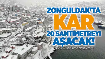 Zonguldak'ta Kar 20 Santimetreyi Aşacak!