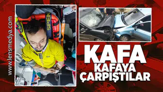 Kafa kafaya çarpıştılar!