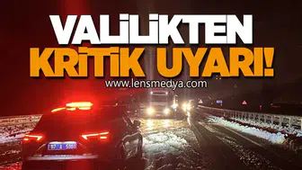 Valilikten Kritik Uyarı!