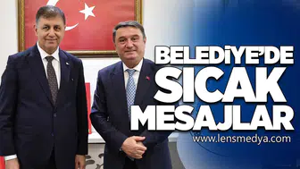 Belediyeyi ziyaret etti, iş birliği mesajı verdi