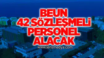 BEUN 42 Sözleşmeli Personel Alacak