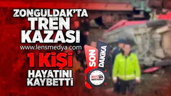 Zonguldak'ta tren kazası... 1 Kişi hayatını kaybetti!