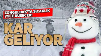 Zonguldak'ta hava sıcaklığı iyice düşecek... Kar geliyor!