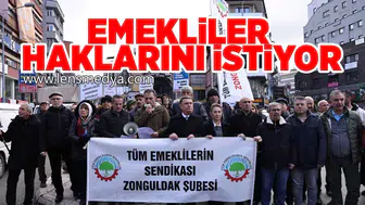 Emekliler haklarını istiyor!