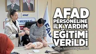 AFAD personeline ilk yardım eğitimi verildi!