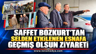 Saffet Bozkurt’tan selden etkilenen esnafa geçmiş olsun ziyareti