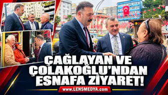 Çağlayan ve Çolakoğlu'ndan esnafa ziyaret!