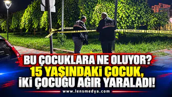 BU ÇOCUKLARA NE OLUYOR? 15 YAŞINDAKİ ÇOCUK, İKİ ÇOCUĞU AĞIR YARALADI!