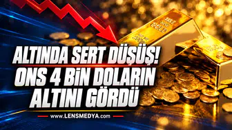 Altında sert düşüş! Ons 4 bin doların altını gördü