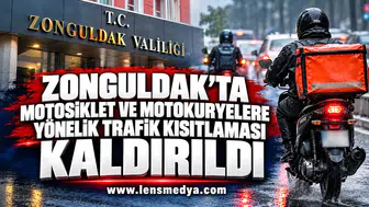 Zonguldak’ta motosiklet ve motokuryelere yönelik trafik kısıtlaması kaldırıldı