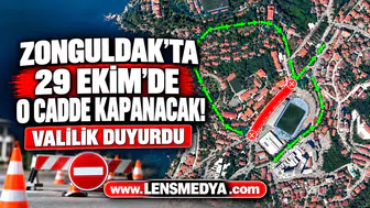 ZONGULDAK’TA 29 EKİM’DE O CADDE KAPANACAK! VALİLİK DUYURDU