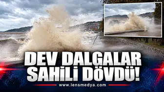 DEV DALGALAR SAHİLİ DÖVDÜ!