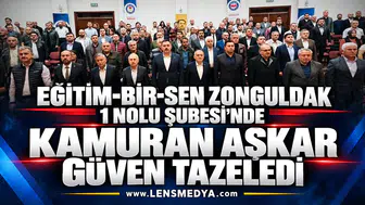 Eğitim-Bir-Sen Zonguldak 1 Nolu Şubesi'nde Kamuran Aşkar güven tazeledi