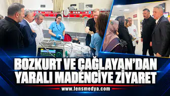 Bozkurt ve Çağlayan'dan yaralı madenciye ziyaret!