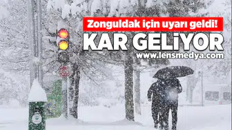Zonguldak için uyarı: Kar geliyor!