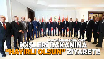 Zonguldak heyeti İçişleri Bakanlığı'na atanan Mustafa Çiftçi’yi ziyaret etti!