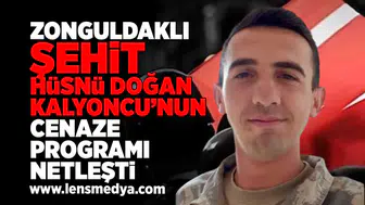 Zonguldaklı şehit Hüsnü Doğan Kalyoncu'nun cenaze programı netleşti!