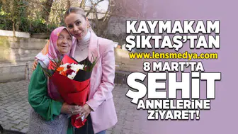 Kaymakam Şıktaş 8 Mart'ta şehit annelerini ziyaret etti