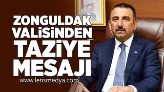 Zonguldak Valisinden Taziye Mesajı