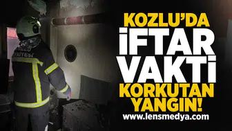 Kozlu'da iftar vakti korkuta yangın!