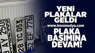 Yeni plakalar geldi!