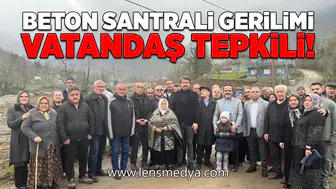 Beton santrali gerilimi: Vatandaş tepkili!