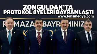 Zonguldak'ta protokol üyeleri bayramlaştı!