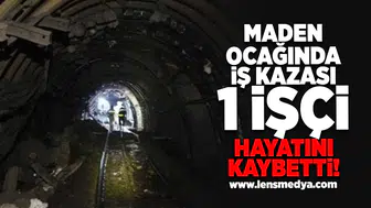Maden ocağında iş kazası... 1 İşçi hayatını kaybetti!