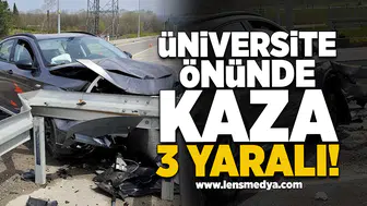 Üniversite Önünde Kaza: 3 Yaralı!