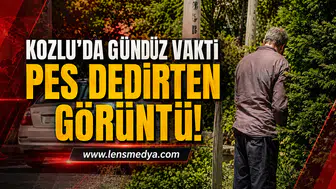 KOZLU’DA GÜNDÜZ VAKTİ PES DEDİRTEN GÖRÜNTÜ