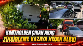 Uzun Mehmet cami önünde zincirleme kaza!