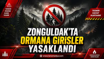 Zonguldak’ta ormana girişler yasaklandı