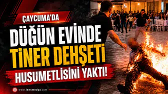 HUSUMETLİSİNİ TİNER DÖKEREK YAKTI!