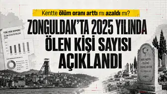 Zonguldak'ta 2025 yılında ölen kişi sayısı açıklandı!