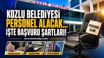Kozlu Belediyesi personel alacak... İşte başvuru şartları!