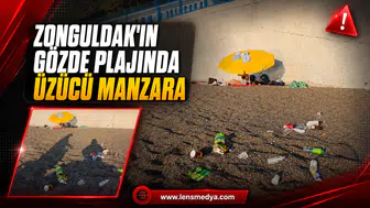 Zonguldak'ın gözde plajında üzücü manzara