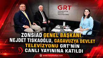 ZONSİAD Genel Başkanı Nejdet Tıskaoğlu, Gagavuzya Devlet Televizyonu GRT’nin Canlı Yayınına Katıldı